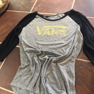 Authentic Vans baseball tee